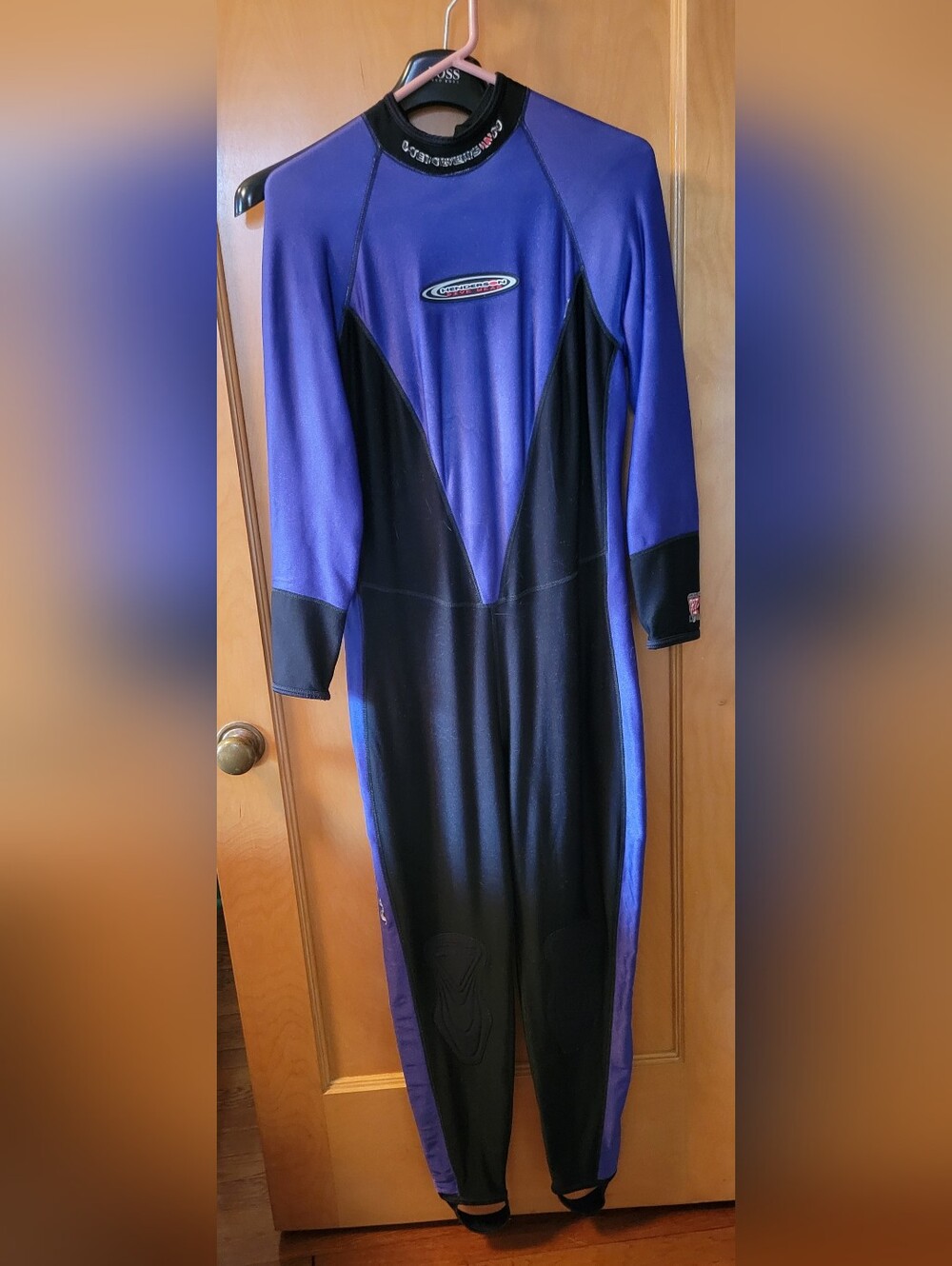 Blue & Black Full-Body Henderson Dive Skin. Medium